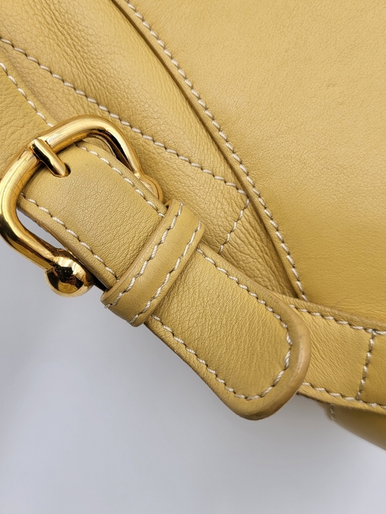 Loewe Anton Backpack-Shoulder in Pale Yellow Leather, Authentic w/COA main image 14